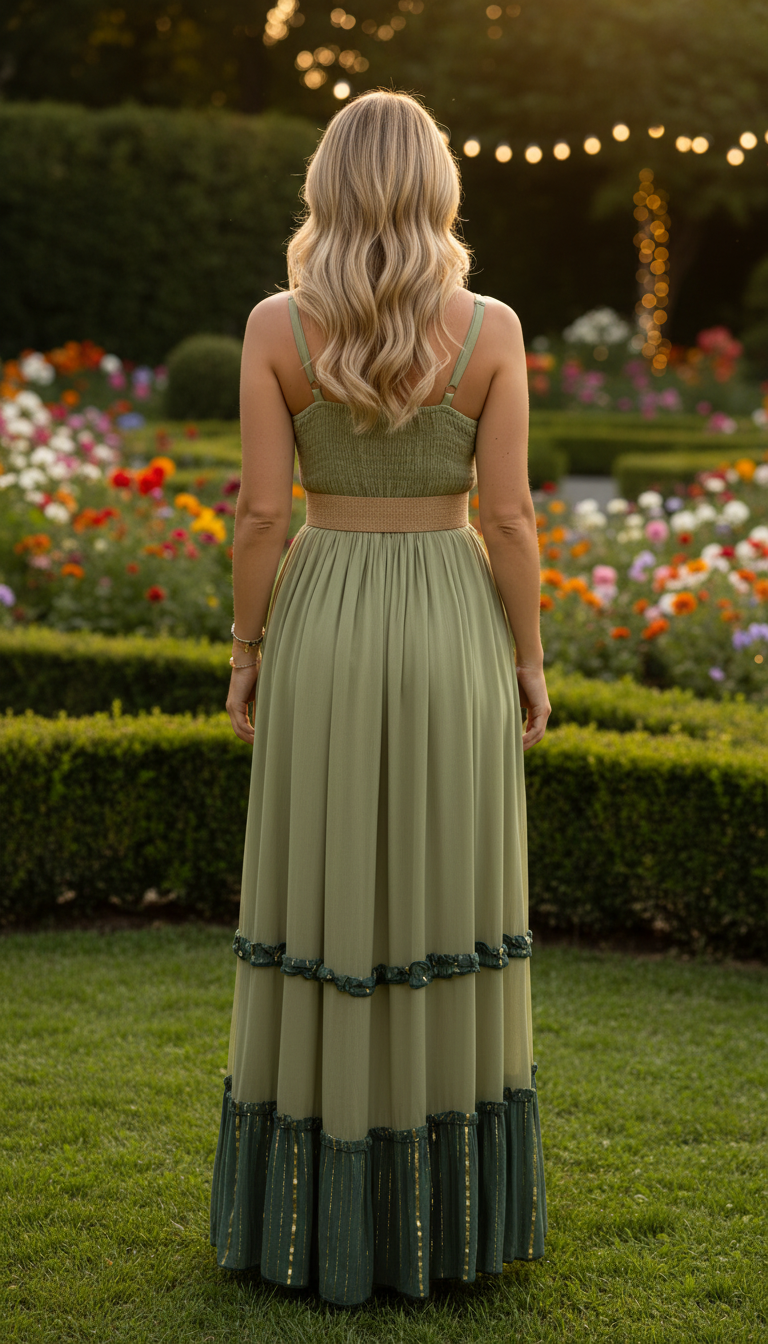Celestial Bloom Maxi Dress