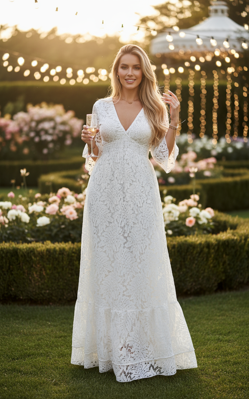 Ethereal Lace Gown | White Lace Dress | Bohemian Love Style Ethereal Lace Gown | White Lace Dress | Bohemian Love Style