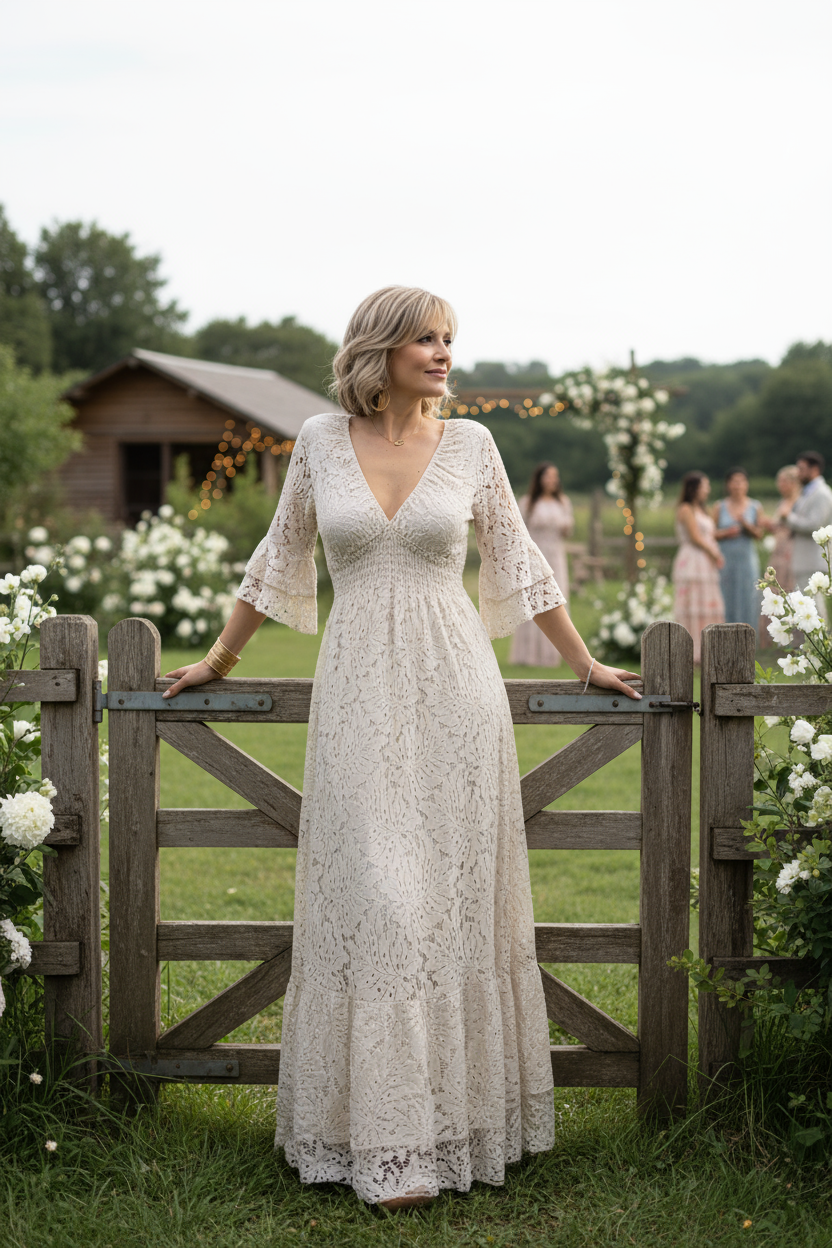 Ethereal Lace Gown
