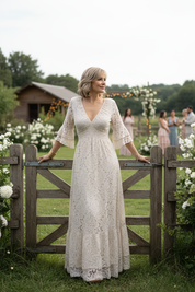 Ethereal Lace Gown