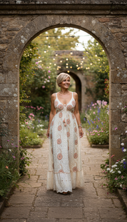 Circle Moon Boho Dress