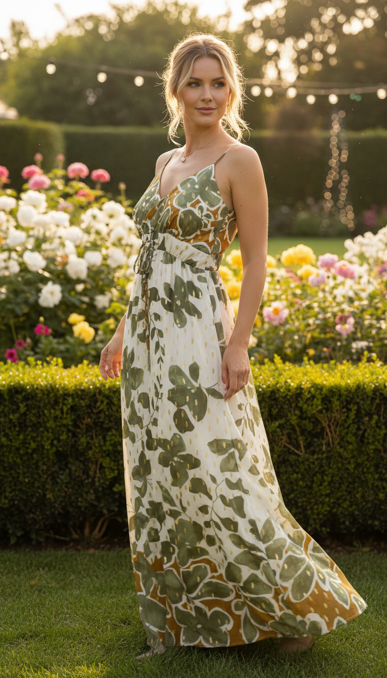 Robe longue bohème en viscose