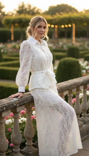 Zweiteiliges Set aus Bio-Spitze