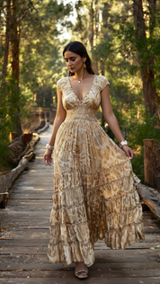Serene Silk Maxi Dress