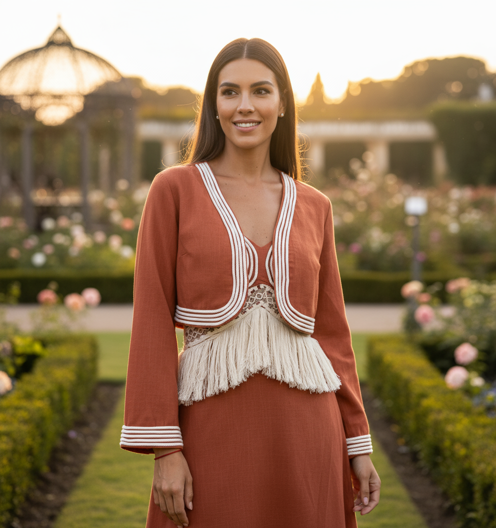 Organic Terracotta Dress