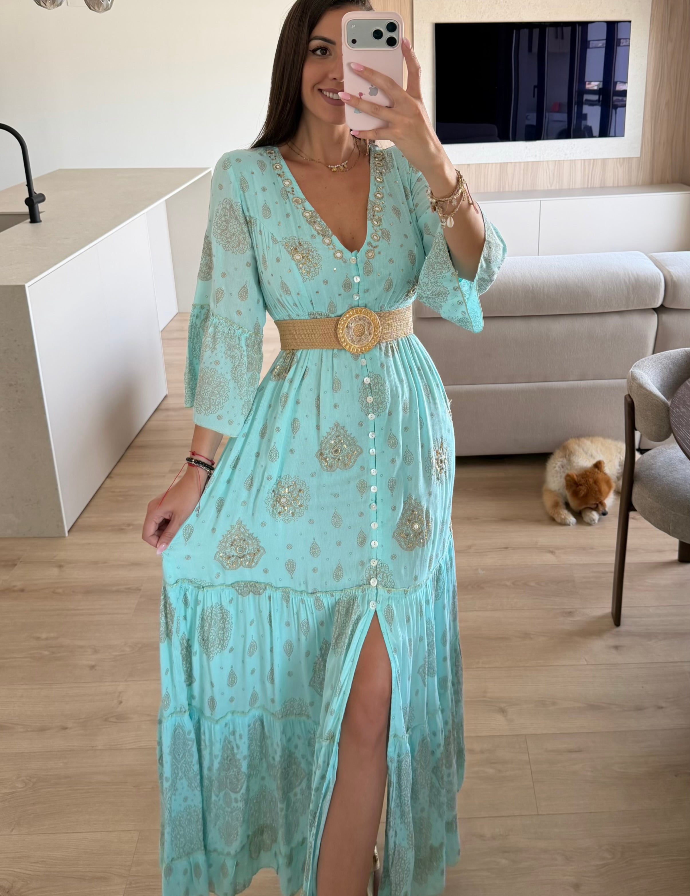 Solene Black Maxi Dress