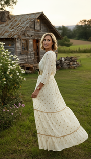 Golden Meadow Boho Gown