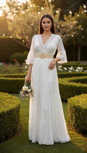 Boho Maxi Lace Dress