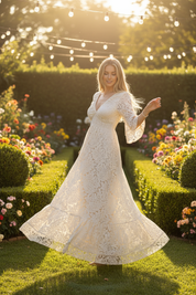 Ethereal Lace Gown
