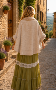Siena Faux Fur Boho Cape