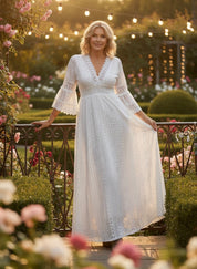 Salbeigrünes Spitzenkleid