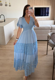 Blue Aura Maxi Dress