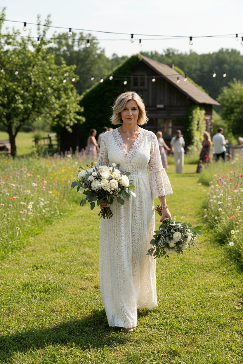 Sage Lace Dress