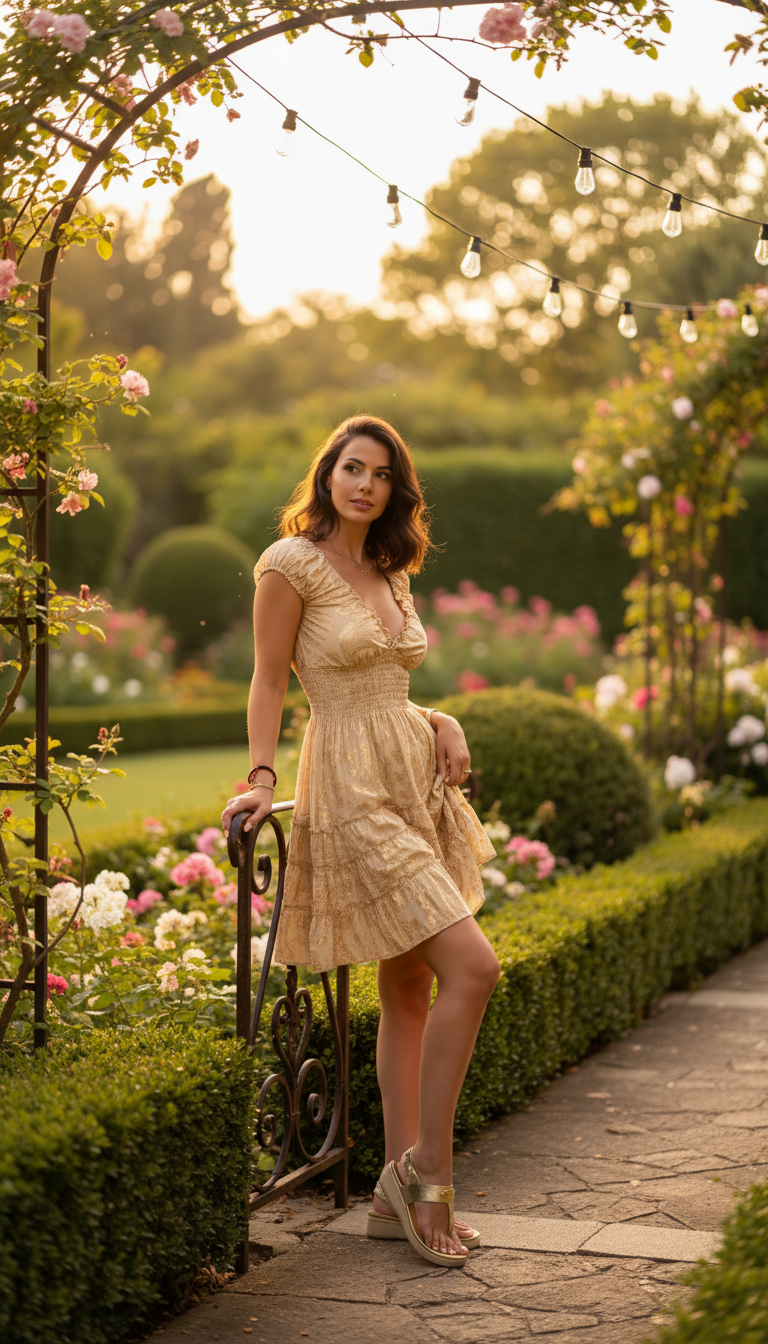 Natural Silk Short Dress