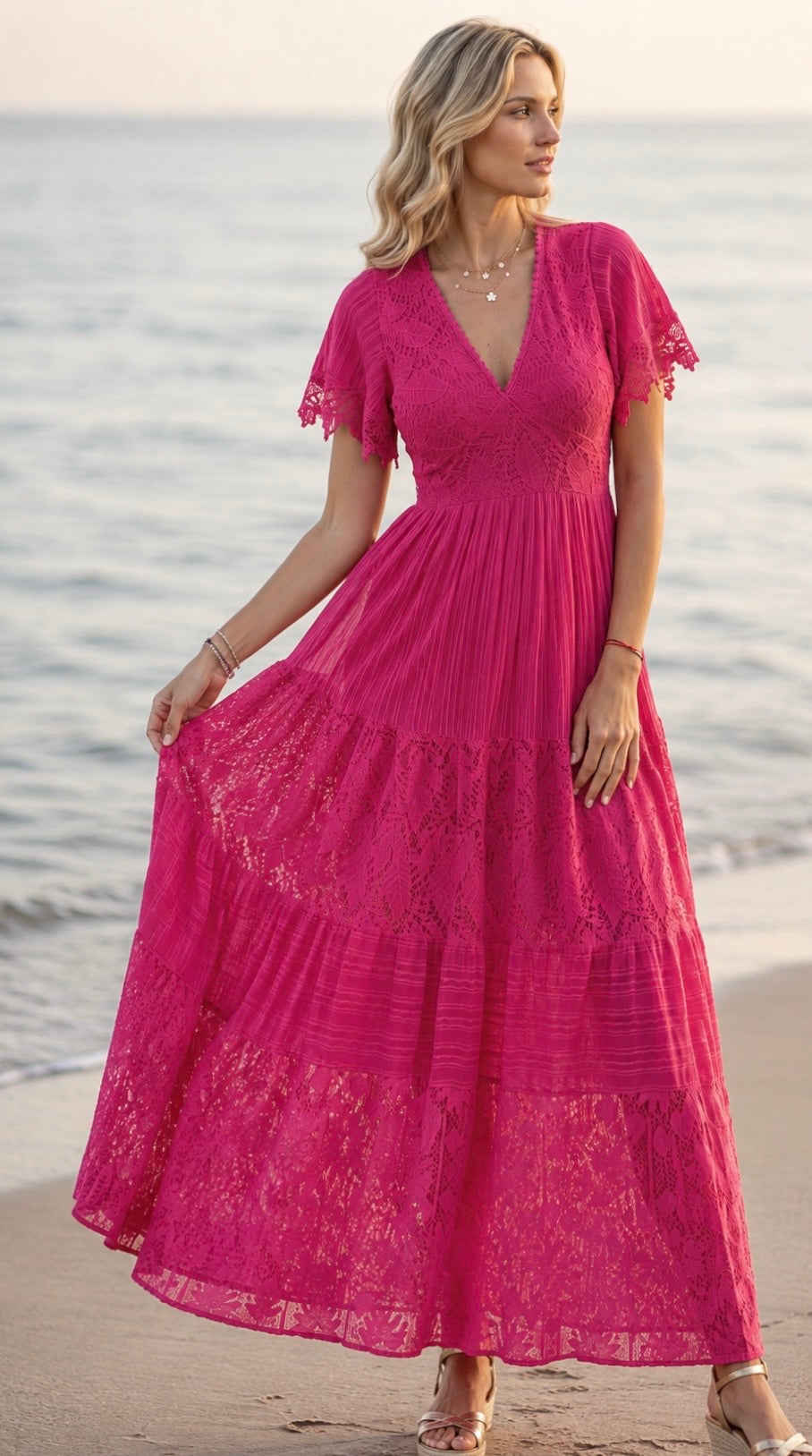 Pink Aura Maxi Dress