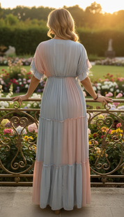 Anna Pink Maxi Dress