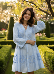 Plumeti Midi Dress