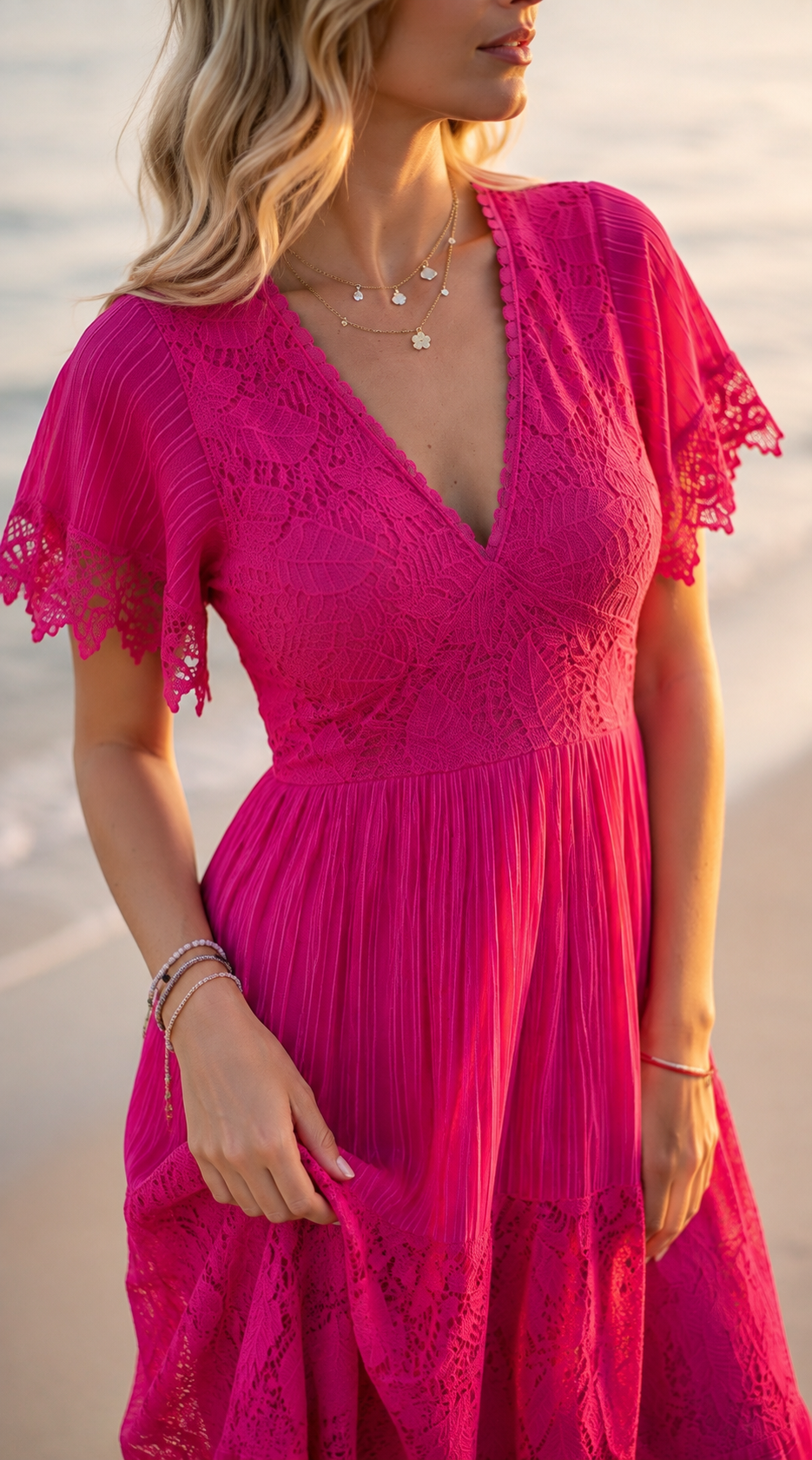 Pink Aura Maxi Dress