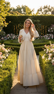 Organic Beige Boho Dress
