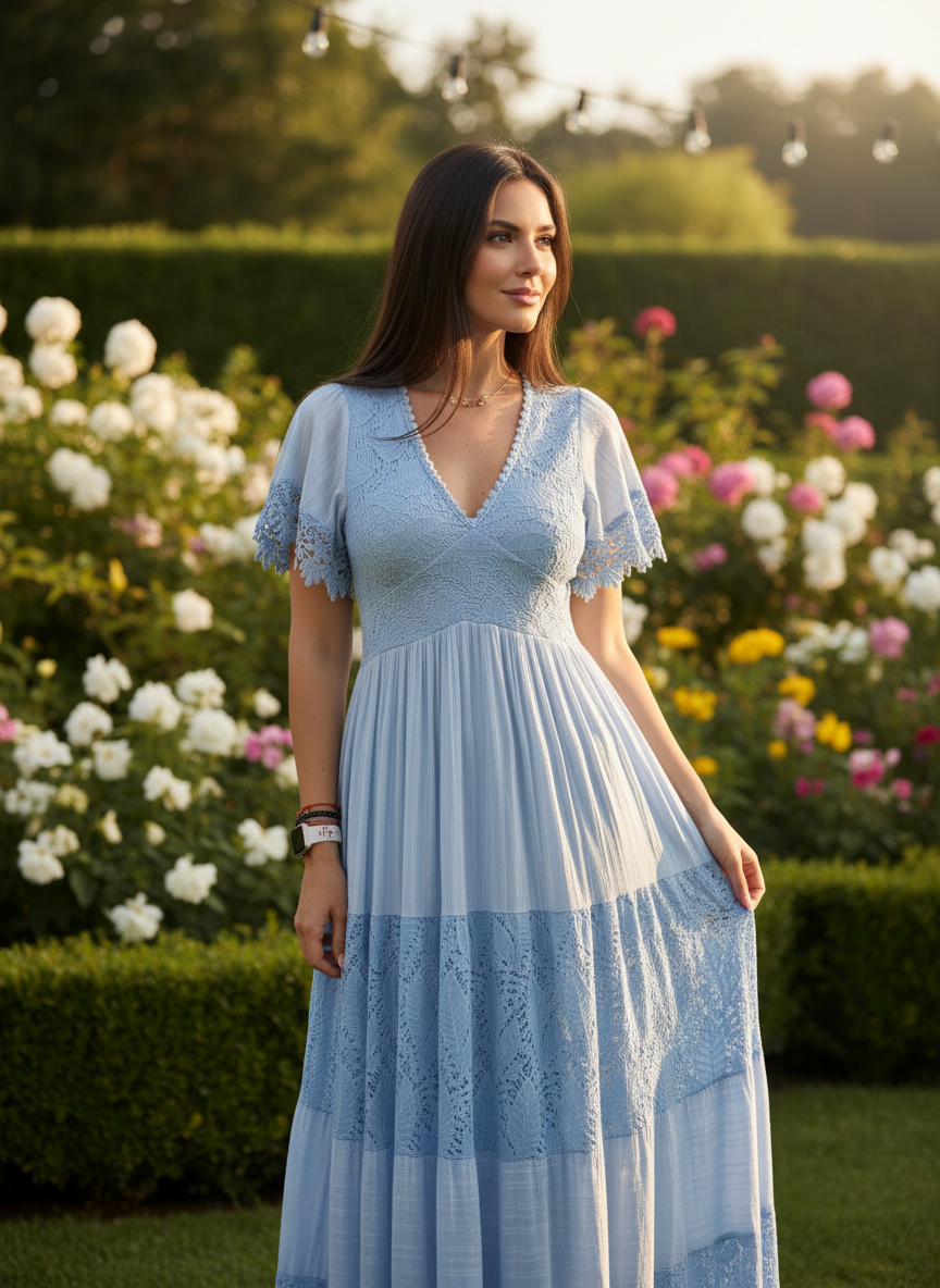 Blue Aura Maxi Dress