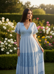 Blue Aura Maxi Dress