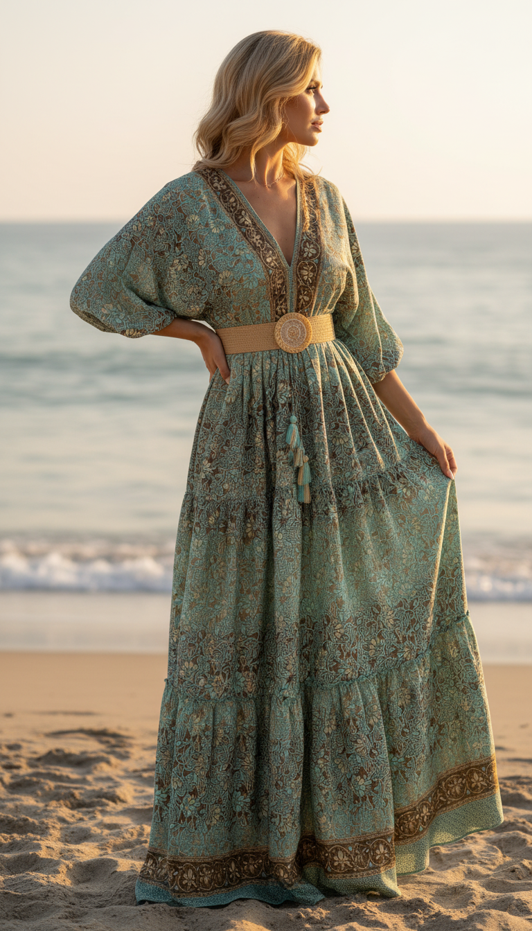 Elaria Silk Maxi Dress