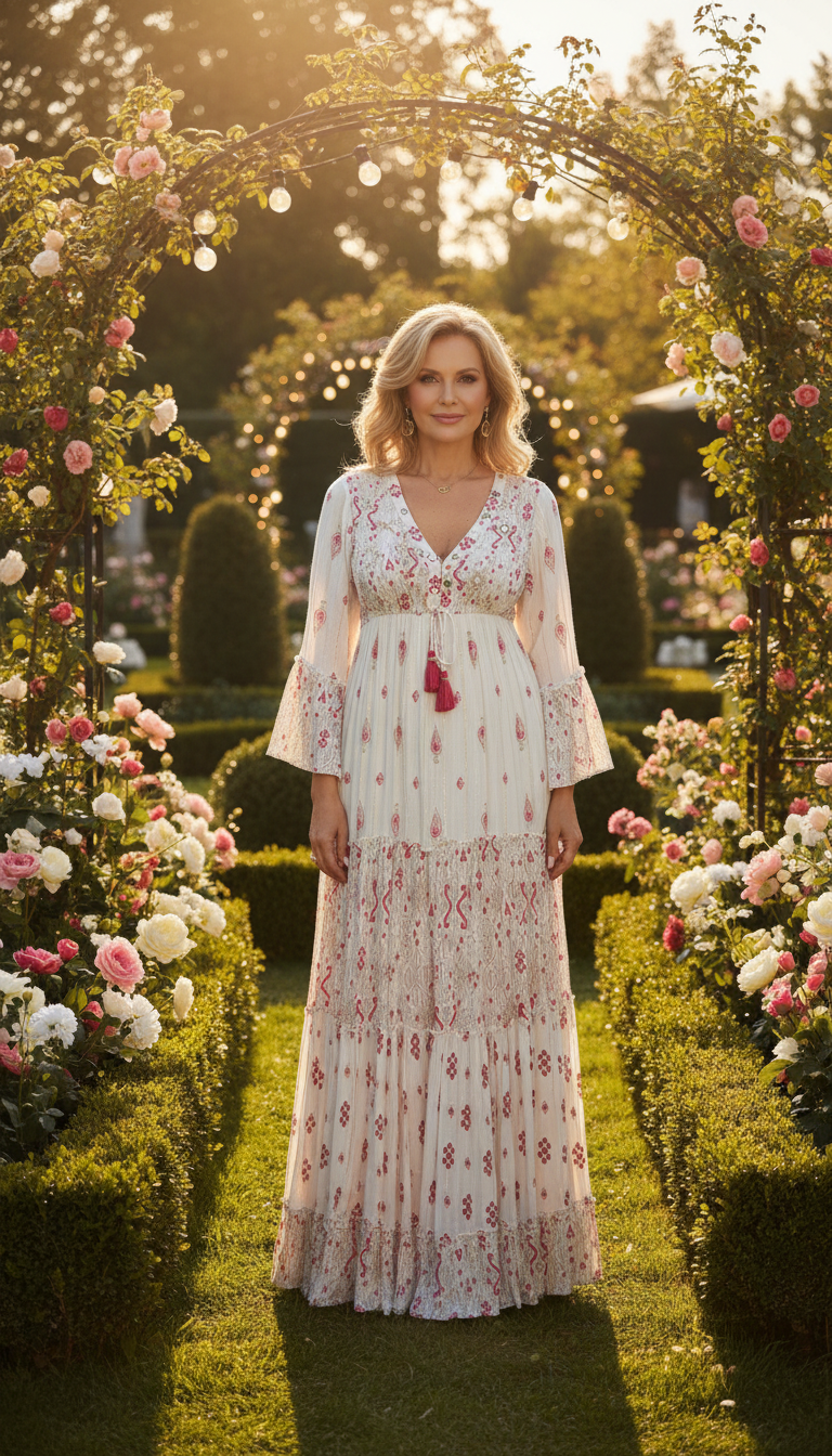 Floral Haven Boho dress