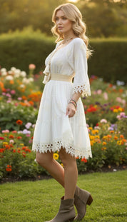 Robe bohème chic mini