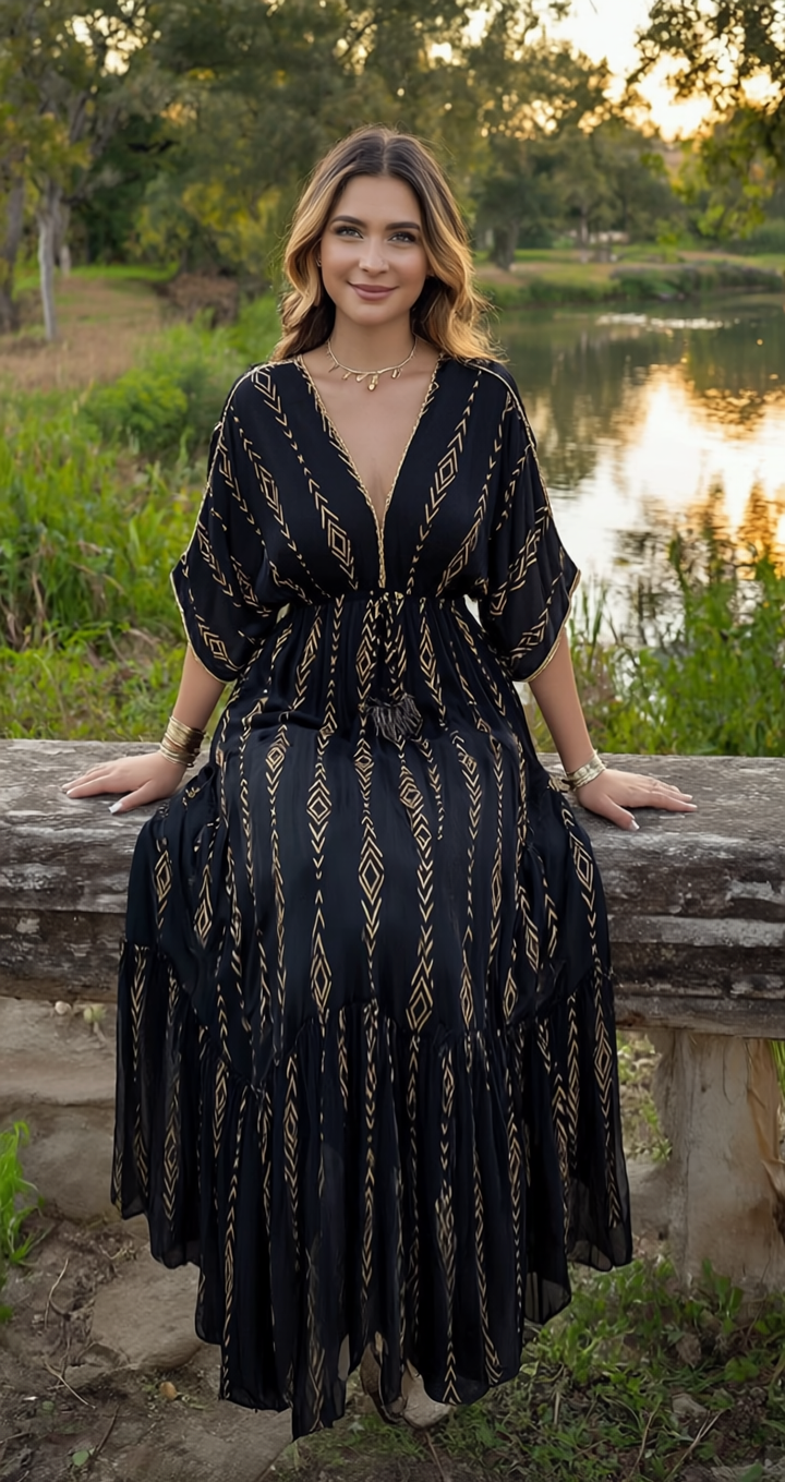 Midnight Muse Boho Dress