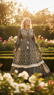 Golden Dusk Maxi Dress