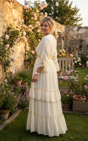 Mansi White Boho Dress