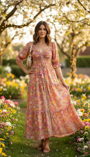 Das gesmokte Seidenkleid