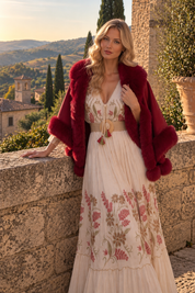 Elara Embroidered Boho Dress