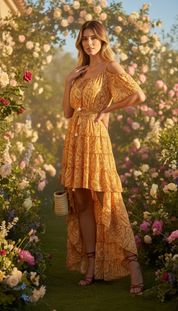 Gardenia Seidenkleid