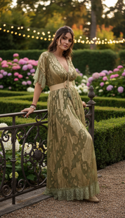 Chantilly Garden Boho Long Dress