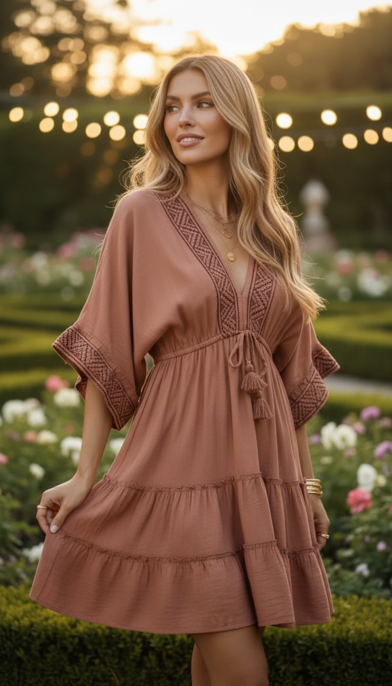 Blush Garden Mini Dress