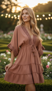 Blush Garden Mini Dress