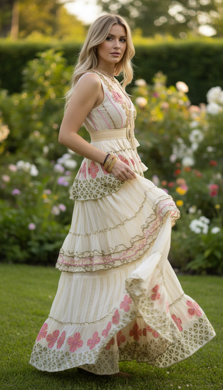 Robe longue Garden Whispers