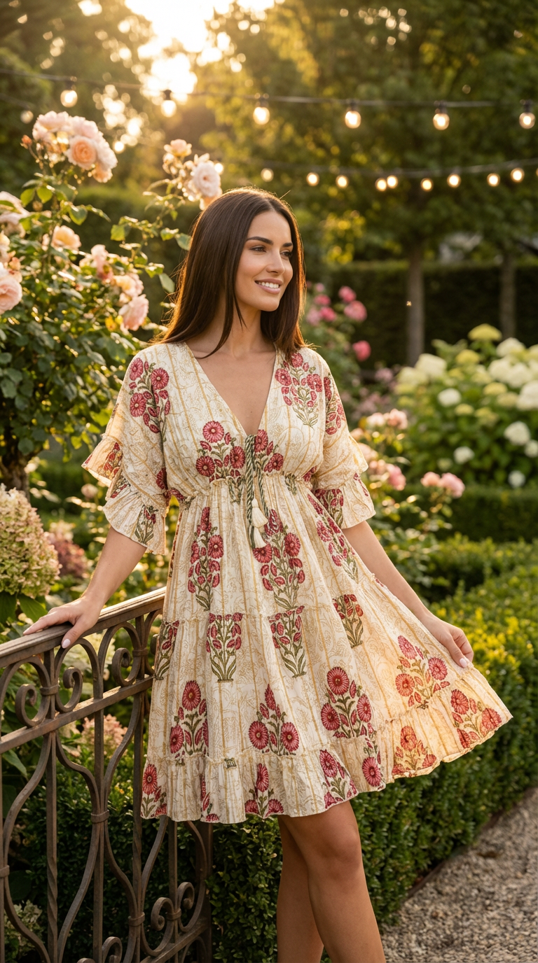 Rainbow Threads Mini Dress