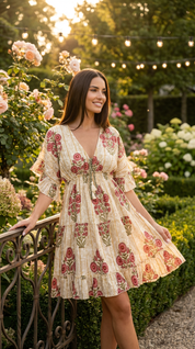 Rainbow Threads Mini Dress