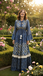 Golden Dusk Maxi Dress