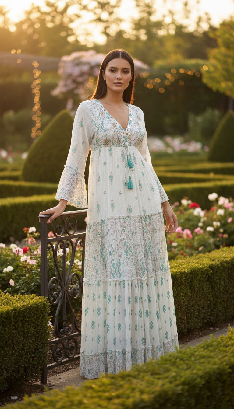 Robe bohème Floral Haven