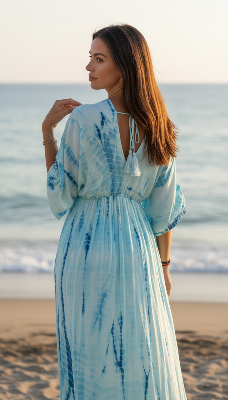 Seafoam Embroidered Maxi Dress