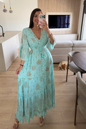 Solene Blue Maxi Dress