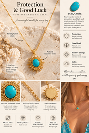 Solara Turquoise Talisman Necklace
