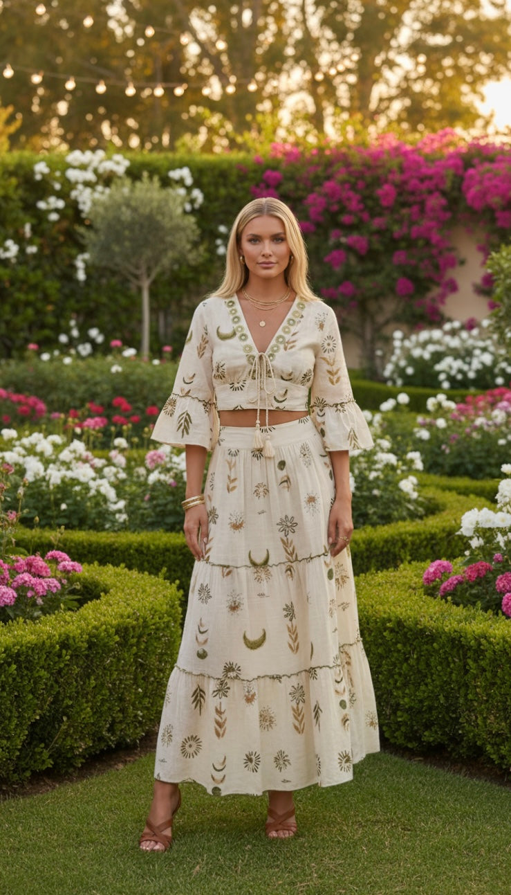 Ensemble bohème Fleur d'or