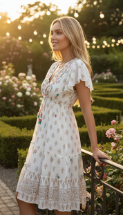 Robe Courte Détails Couleur
