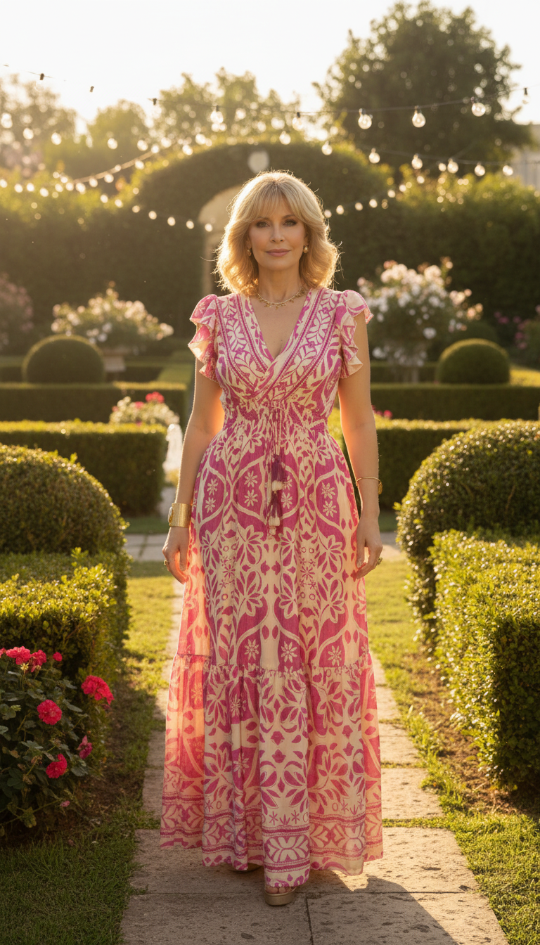 Emily Pink Silk Dress