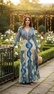 Robe en soie rose Aurore