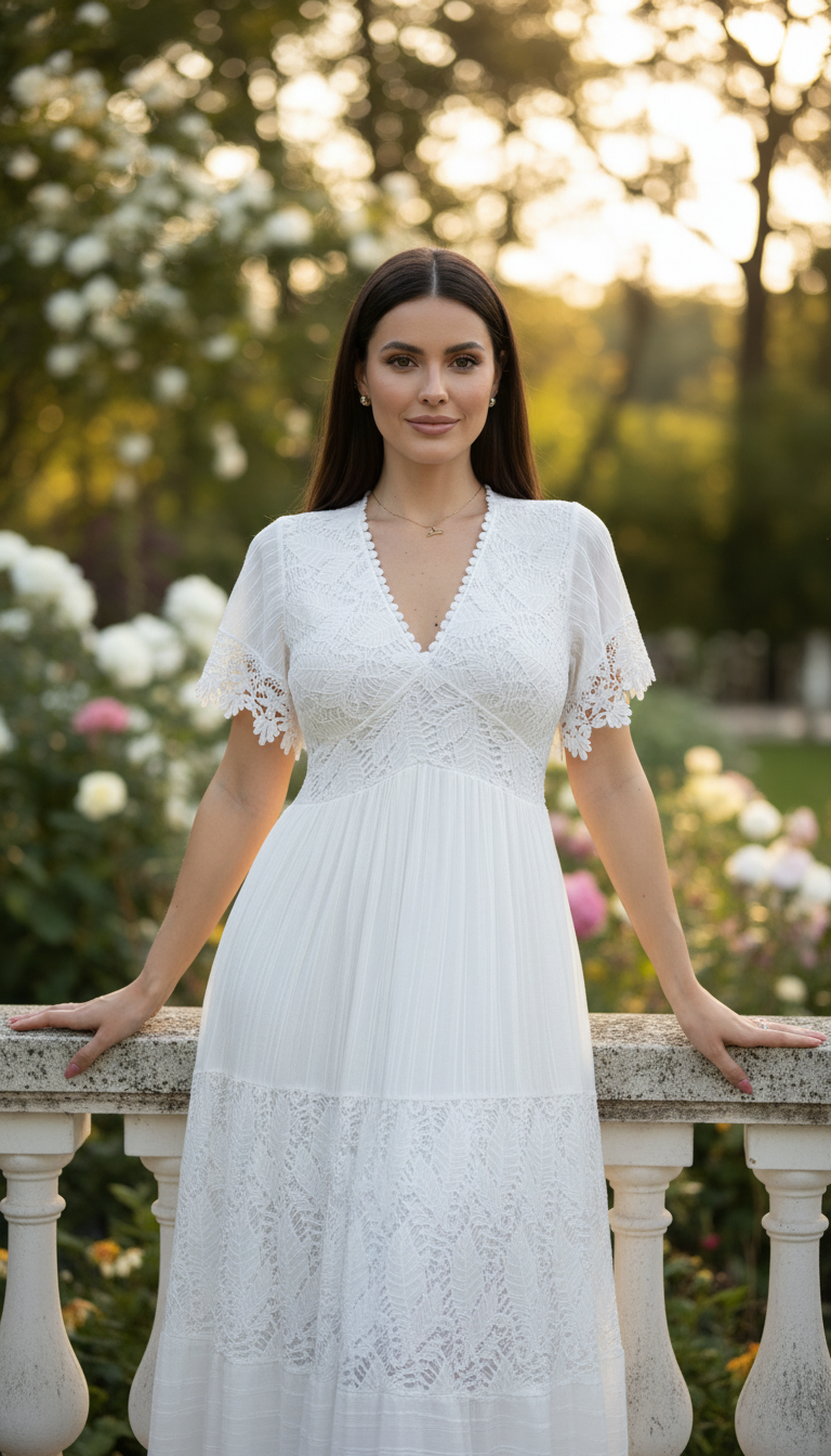 White Aura Maxi Dress